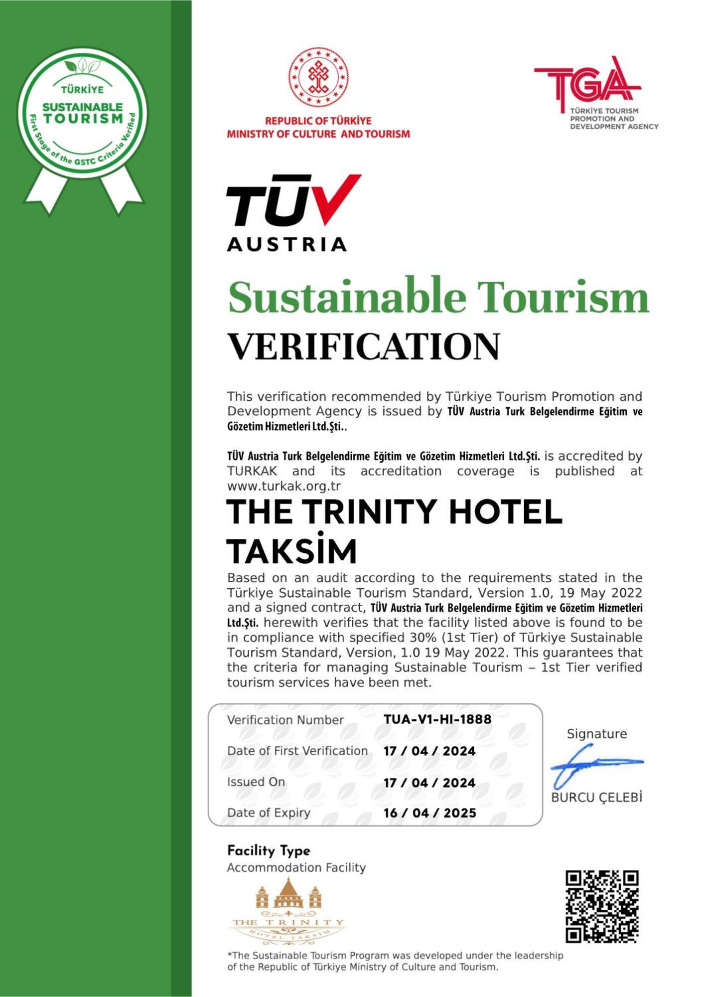 The Trinity Hotel Taksim - Special Category イスタンブール エクステリア 写真